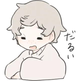 😯 niedlich, Cartoon, Chibi, Anime, Illustration telegram sticker