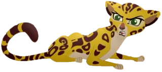 😠 Fuli The Lion Guard guépard, animal, dessin animé, la garde du roi lion, fuli telegram sticker
