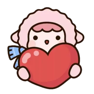 💛 かわいい, キュート, ハート, 愛, 漫画, ステッカー telegram sticker