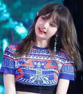 😄 Lisa K-pop, chanteur, célébrité, Lisa, Blackpink, idole telegram sticker
