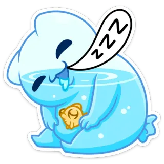 😴 ZZZ sleepy, sleeping, cute, character, dream, zzz whatsapp sticker