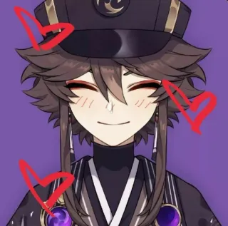 🌟 Hu Tao Genshin Impact Anime, Videojuego, Lindo, Personaje, Hu Tao, Genshin Impact whatsapp sticker