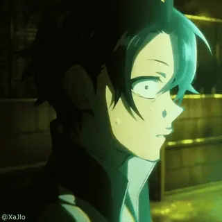 😳 Anime, Homem, Olhos, Animação japonesa whatsapp sticker