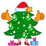 Santa Girl @TgEmodziBot telegram emojis 🤩
