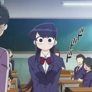 💈 Komi Shouko Komi Can't Communicate Аниме, Школьная форма, Класс, Милый, Манга, Komi can't communicate telegram sticker
