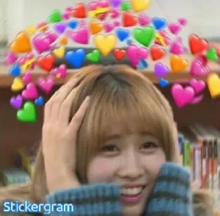 😍 Stickergram ハート, 愛, かわいい, 愛情, 幸せ, 楽しい, 人, ステッカー telegram sticker