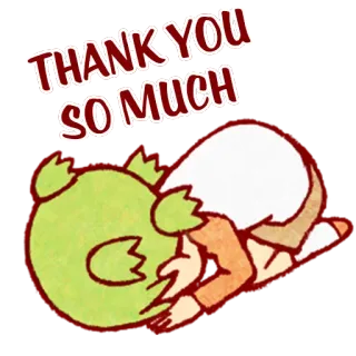 ❤️ THANK YOU SO MUCH thank you, gratitude, cartoon, cute telegram sticker