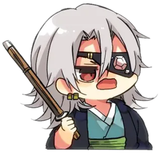 💎 Uzui Tengen Demon Slayer Anime, Demon Slayer, Uzui Tengen, Sticker, Personaggio, Manga telegram sticker
