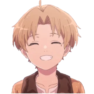😀 anime, con trai, nụ cười, hạnh phúc telegram sticker