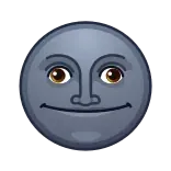🙂 พระจันทร์, ใบหน้า, อีโมจิ, กลางคืน, ท้องฟ้า telegram sticker