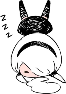 😴 アニメ, 睡眠, 漫画, かわいい, かわいい telegram sticker