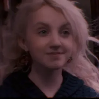 🙂 Luna Lovegood Harry Potter luna lovegood, harry potter, personaggio, strega, bionda telegram sticker