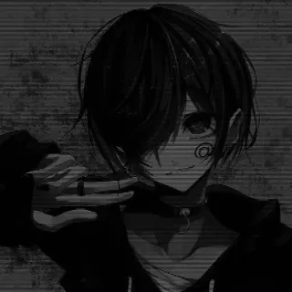 🖤 Anime, Manga, Gotyk, Emo, Pierścień telegram sticker