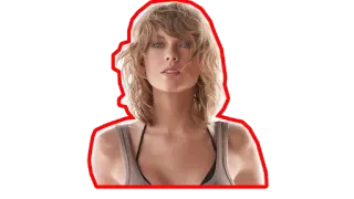 ☹️ Taylor Swift Taylor Swift, chanteuse, célébrité, musicien, portrait, pop star telegram sticker