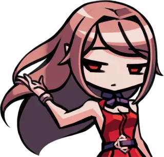 😒 anime, character, cartoon, female, girl whatsapp sticker