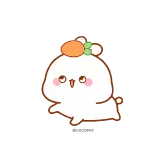 ☺️ น่ารัก, คาวาอิ, กระต่าย, สัตว์, สติกเกอร์, การ์ตูน whatsapp sticker