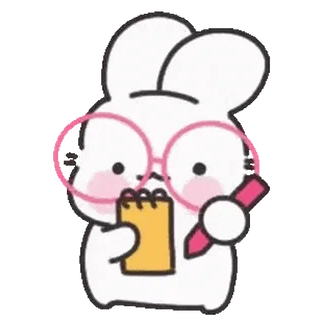 Cute Baby Rabbit Moongji @kal_pc telegram stickers