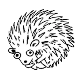 🐡 landak, binatang, kartun, gambar, imut, alam telegram sticker