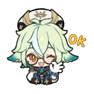 🌾 Sucrose Genshin Impact OK Anime, Videospiel, Genshin Impact, Charakter, Sucrose, Ok, Süß telegram sticker