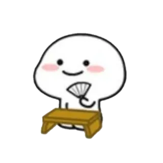 🪐 carino, personaggio, fan, panchina telegram sticker
