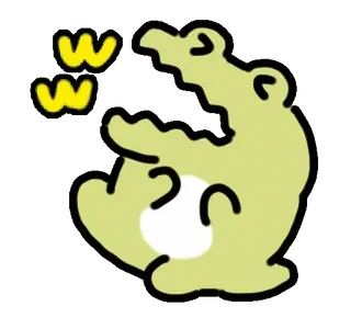 ⭐ grenouille, drôle, mignon, animal, dessin animé telegram sticker