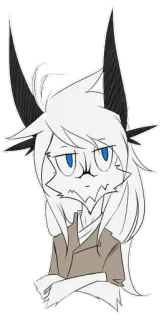 😒 dibujo animado, animal, gato, personaje, arte, ilustración telegram sticker