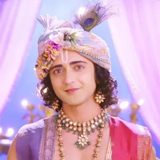 😇 Krishna indian culture, hindu god, krishna, religious figure, hinduism telegram sticker