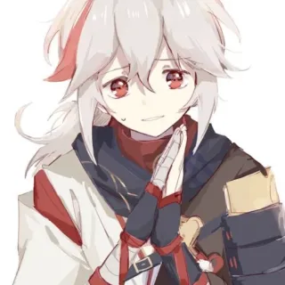 🙏 Kaedehara Kazuha Genshin Impact 动漫, 游戏, 角色, 枫原万叶, 原神, 卡哇伊, 可爱 telegram sticker