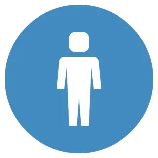 👦 personne, humain, symbole, icône, silhouette whatsapp sticker