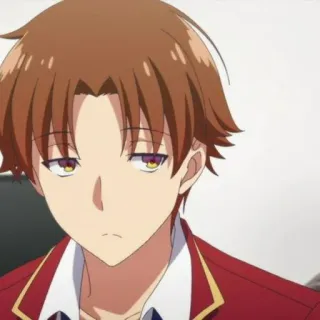 🙃 Ayanokoji Kiyotaka Classroom of the Elite アニメ, よう実, 綾小路, 学校, 学生, 清隆 telegram sticker