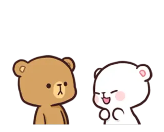 ☺️ urso, fofo, desenho animado, animais, kawaii telegram sticker