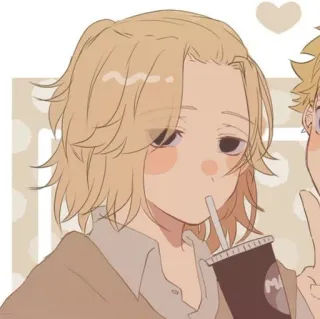 〰 アニメ, キャラクター, 漫画, 友情, ポートレート telegram sticker