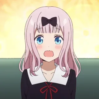 💜 Chika Fujiwara Kaguya-sama: Love Is War Аниме, Чика, Каваи, Милый, Аниме девушка telegram sticker