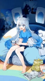 ✨ Anime, Ragazza, Gaming, Carino, Cartoni animati, Arte digitale telegram sticker