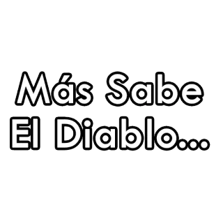 😈 Más Sabe El Diablo... дьявол, поговорка, пословица, мудрость, знание telegram sticker