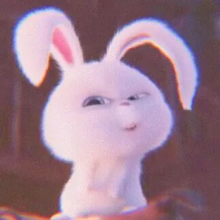 💌 Snowball The Secret Life of Pets bunny, rabbit, cute, cartoon, animal telegram sticker