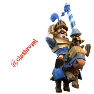 😀 @clashroyal クラッシュ・ロワイヤル, ゲームキャラクター, 騎士, 騎手, モバイルゲーム telegram sticker