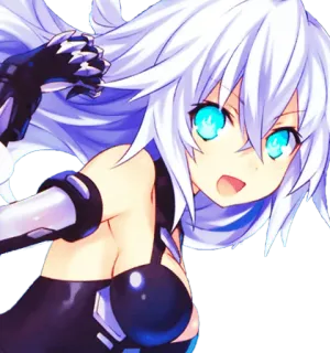 😁 Black Heart Hyperdimension Neptunia Anime, Gadis, Video game, Black Heart, Hyperdimension Neptunia whatsapp sticker