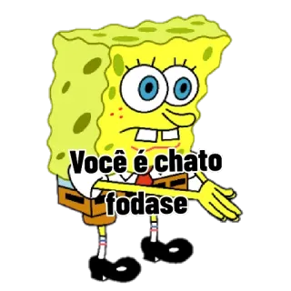 🙄 Spongebob Você é chato fodase spongebob, cartoon, offensive telegram sticker