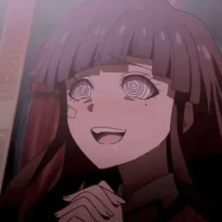 😍 Mikan Tsumiki Danganronpa อนิเมะ, Danganronpa, Mikan Tsumiki, สาวอนิเมะ, ถูกสะกดจิต telegram sticker