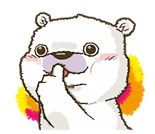 ☺️ gấu, dễ thương, động vật, hoạt hình, nhãn dán whatsapp sticker