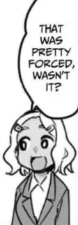 🙂 THAT WAS PRETTY FORCED, WASN'T IT? Manga, Anime, Cartoon telegram sticker