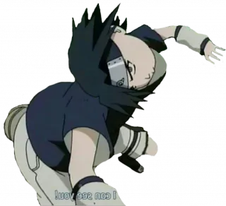 🎬 Sasuke Naruto I can see you! anime, sasuke, naruto, uchia, ninja telegram sticker