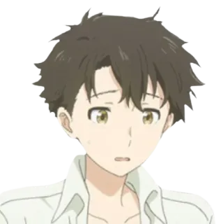 😓 Shōya Ishida A Silent Voice anime, character, A Silent Voice, Shōya Ishida telegram sticker