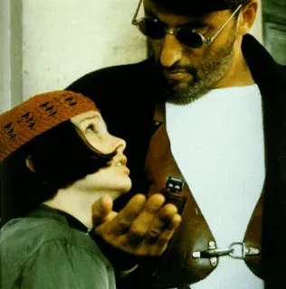 🖤 Léon Léon: The Professional Léon, Léon, Mathilda, tueur à gages, film, assassin, action telegram sticker