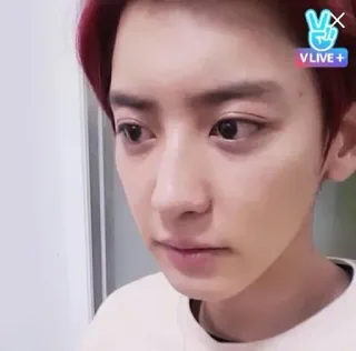 😕 Chanyeol Chanyeol, K-pop, Cantante, VLive telegram sticker