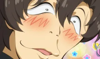 🤤 Anime, Gesicht, Erröten, Ausdruck, Lustig whatsapp sticker