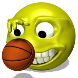🏀 篮球, 运动, 表情符号, 脸, 球 telegram sticker