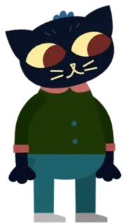 👀 Mae Borowski Night in the Woods video game, indie, gato, antro, Mae, Night in the Woods, personagem whatsapp sticker