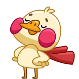 🦸‍♂️ Desenho animado, Pato, Fofo, Animal telegram sticker